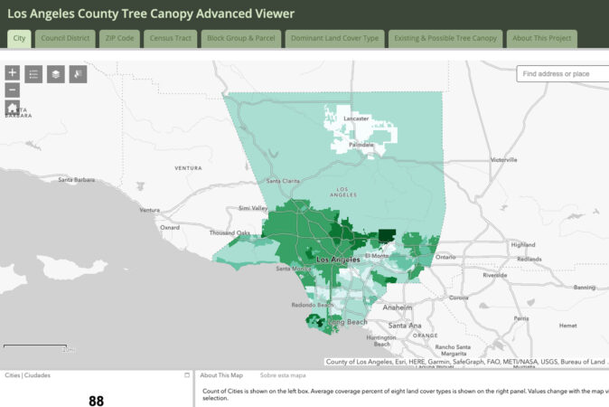 Los Angeles County Tree Canopy Advanced Viewer